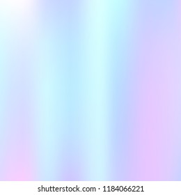 Gradient mesh abstract background. Colorful holographic backdrop with gradient mesh. 90s, 80s retro style. Iridescent graphic template for banner, flyer, cover design, mobile interface, web app.