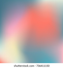 Gradient mesh abstract background. Colorful fluid shapes for poster, banner, flyer and presentation. Trendy soft colors and smooth blend. Modern template with gradient mesh for screens and mobile app