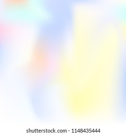 Gradient mesh abstract background. Futuristic holographic backdrop with gradient mesh. 90s, 80s retro style. Pearlescent graphic template for brochure, flyer, poster design, wallpaper, mobile screen.