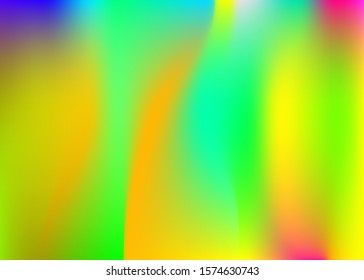 Gradient mesh abstract background. Futuristic holographic backdrop with gradient mesh. 90s, 80s retro style. Iridescent graphic template for book, annual, mobile interface, web app.