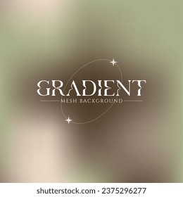 Gradient mesh abstract background, green, brown, pink, vector