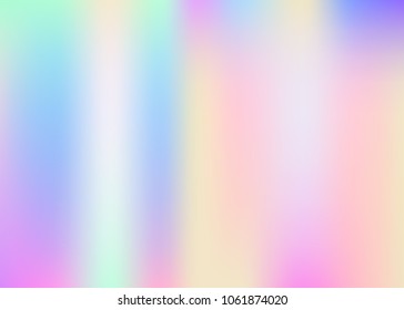 Gradient mesh abstract background. Minimal holographic backdrop with gradient mesh. 90s, 80s retro style. Pearlescent graphic template for brochure, flyer, poster design, wallpaper, mobile screen.