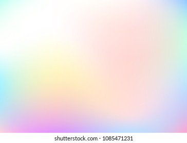 Gradient mesh abstract background. Minimal holographic backdrop with gradient mesh. 90s, 80s retro style. Iridescent graphic template for book, annual, mobile interface, web app.