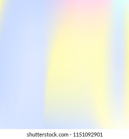 Gradient mesh abstract background. Minimal holographic backdrop with gradient mesh. 90s, 80s retro style. Pearlescent graphic template for brochure, flyer, poster design, wallpaper, mobile screen.