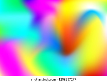 Gradient mesh abstract background. Minimal holographic backdrop with gradient mesh. 90s, 80s retro style. Pearlescent graphic template for placard, presentation, banner, brochure.