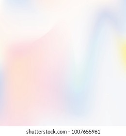 Gradient mesh abstract background. Multicolor holographic backdrop with gradient mesh. 90s, 80s retro style. Iridescent graphic template for brochure, flyer, poster design, wallpaper, mobile screen.