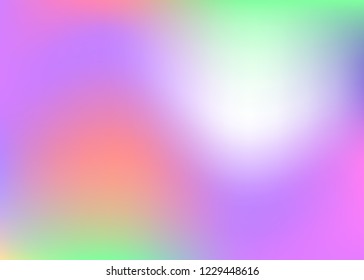 Gradient mesh abstract background. Neon holographic backdrop with gradient mesh. 90s, 80s retro style. Pearlescent graphic template for brochure, banner, wallpaper, mobile screen.