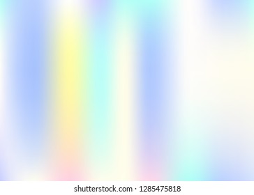Gradient mesh abstract background. Neon holographic backdrop with gradient mesh. 90s, 80s retro style. Pearlescent graphic template for brochure, flyer, poster design, wallpaper, mobile screen.