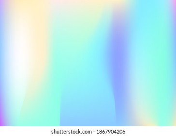 Gradient mesh abstract background. Neon holographic backdrop with gradient mesh. 90s, 80s retro style. Iridescent graphic template for book, annual, mobile interface, web app.