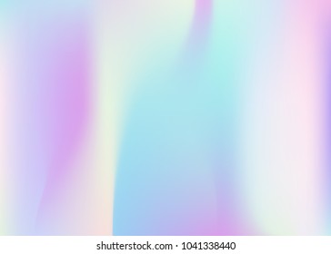 Gradient mesh abstract background. Spectrum holographic backdrop with gradient mesh. 90s, 80s retro style. Iridescent graphic template for brochure, flyer, poster design, wallpaper, mobile screen.