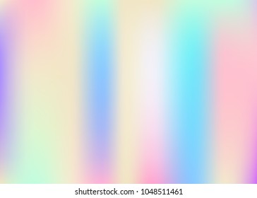 Gradient mesh abstract background. Spectrum holographic backdrop with gradient mesh. 90s, 80s retro style. Pearlescent graphic template for placard, presentation, banner, brochure.