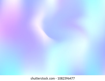 Gradient mesh abstract background. Stylish holographic backdrop with gradient mesh. 90s, 80s retro style. Iridescent graphic template for book, annual, mobile interface, web app.