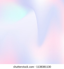 Gradient mesh abstract background. Trendy holographic backdrop with gradient mesh. 90s, 80s retro style. Iridescent graphic template for brochure, flyer, poster design, wallpaper, mobile screen.