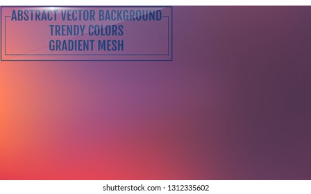 Gradient mesh abstract background. Trendy soft colors and smooth blend. Modern template with gradient mesh for screens and mobile app. Colorful fluid shapes for poster, banner, flyer and presentation.