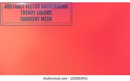 Gradient mesh abstract background. Trendy soft colors and smooth blend. Modern template with gradient mesh for screens and mobile app. Colorful fluid shapes for poster, banner, flyer and presentation.