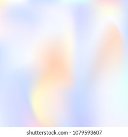 Gradient mesh abstract background. Vibrant holographic backdrop with gradient mesh. 90s, 80s retro style. Pearlescent graphic template for brochure, flyer, poster design, wallpaper, mobile screen.