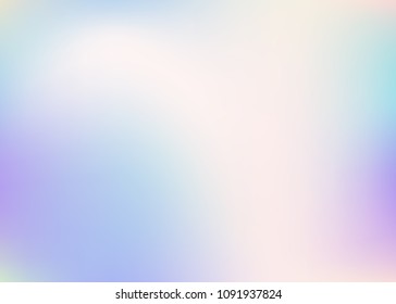 Gradient mesh abstract background. Vibrant holographic backdrop with gradient mesh. 90s, 80s retro style. Iridescent graphic template for placard, presentation, banner, brochure.