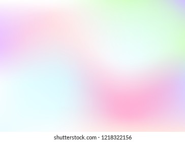 Gradient mesh abstract background. Vibrant holographic backdrop with gradient mesh. 90s, 80s retro style. Iridescent graphic template for placard, presentation, banner, brochure.