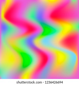 Gradient mesh abstract background.Rainbow holographic backdrop with gradient mesh.