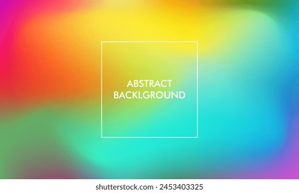 Gradient mesh abstract blur texture background with blue, orange, yellow, green, purple, tosca, pink, pastel color