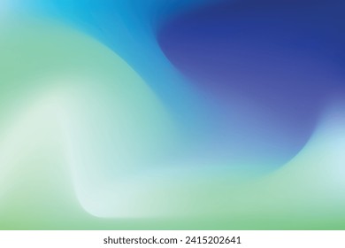 Gradient mesh abstract vector. Abstract blue and green background.Modern horizontal design for background illustration