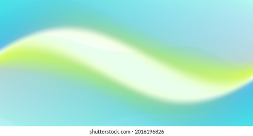 Gradient mesh background, aqua fluid curved element, watercolor soft effect