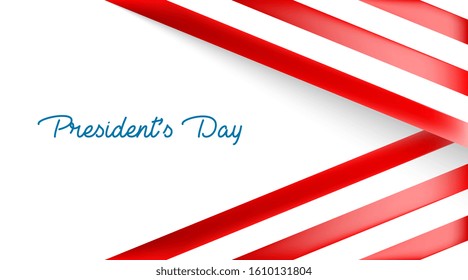 Gradient Mesh Background of Happy President's Day Illustration Vector