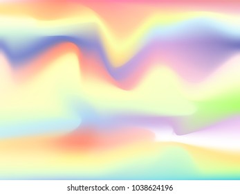 Gradient Mesh Background in Modern Style. Colorful Abstraction. Minimal Blurred Background for Cover, Presentation, Book, Card, Report, Poster, Brochure, Magazine, Wallpaper, Web Design. Hologram.