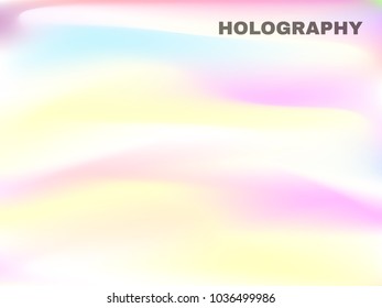 Gradient Mesh Background in Pastel Color Design. Colorful Abstraction. Minimal Blurred Background for Cover, Presentation, Book, Card, Report, Poster, Brochure, Wallpaper, Web Design. Holography.