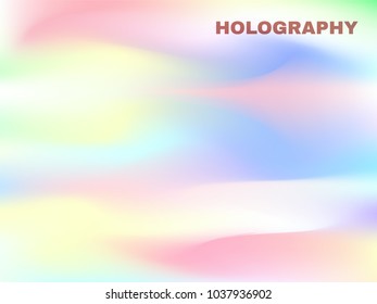 Gradient Mesh Background in Pastel Color Design. Colorful Abstraction. Minimal Blurred Background for Cover, Presentation, Book, Report, Poster, Brochure, Magazine, Wallpaper, Web Design. Holography.