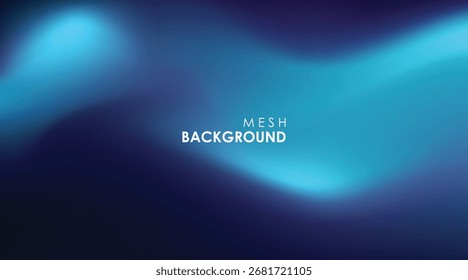 Fondo abstracto de la gota azul de la malla del gradiente y de la luz