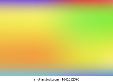 Gradient mesh blurred background in soft rainbow colors.