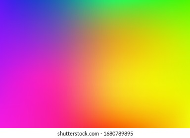 Gradient mesh blurred background in soft rainbow colors.