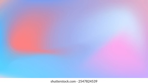 gradient mesh color light blue and soft pink
