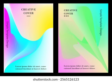 gradient mesh cover illustration set, can be used in various media, both digital and print.