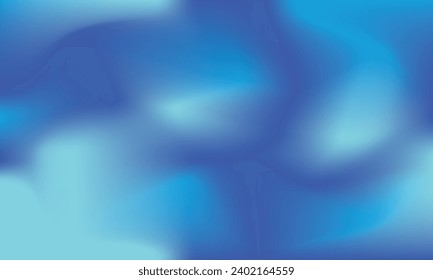 Gradient mesh curve wallpaper. Calm blur light liquid color of wave blue sea ocean aquatic. Freeze cool winter north south pole. Smooth sky vector white, blue, navy, turquoise, aqua background.