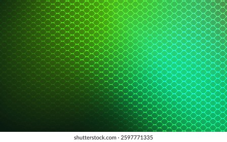 Gradient Mesh of Interwoven Strands Abstract Background in Shades of Green and Cyan Creating a Dynamic and Modern Visual Texture