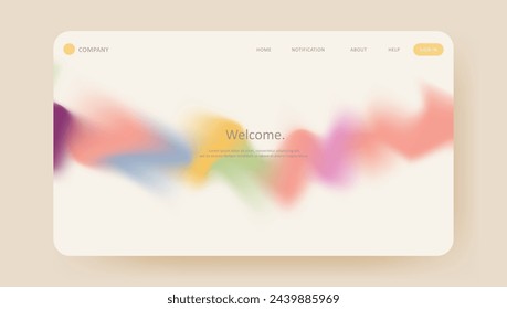 gradient mesh landing page background design