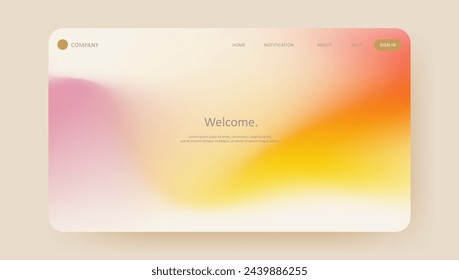 gradient mesh landing page design