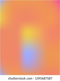 Gradient mesh painted in gradient mesh. Amazing splash and spreading spot. Vector illustration space. Orange gradient mesh with smooth color transitions.