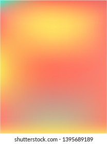 Gradient mesh painted in gradient mesh colors. Juicy splash and spreading spot. Vector illustration layout. Orange gradient mesh with smooth color transitions.