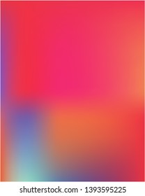 Gradient mesh painted in different colors.