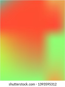 Gradient mesh painted in different colors.