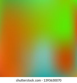 Gradient mesh painted in different colors.