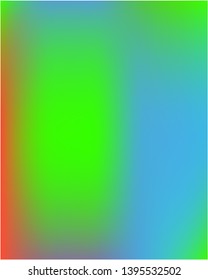 Gradient mesh painted in different colors. Startling splash and spreading spot. Vector illustration layout. Green gradient mesh with smooth color transitions.