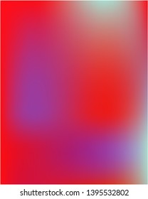Gradient mesh painted in different colors. Amazing splash and spreading spot. Vector illustration show. Red gradient mesh with smooth color transitions.