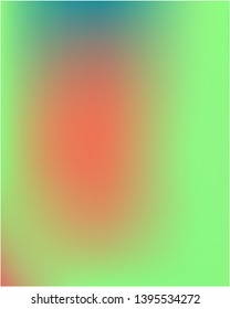 Gradient mesh painted in different colors. Great splash and spreading spot. Vector illustration presentation. Green gradient mesh with smooth color transitions.