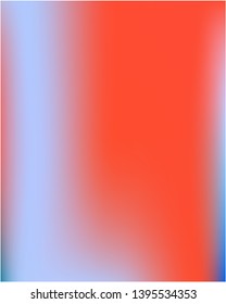 Gradient mesh painted in different colors. Magic splash and spreading spot. Vector illustration layout. Red gradient mesh with smooth color transitions.