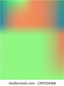 Gradient mesh painted in different colors. Vector illustration show. Strange splash and spreading spot. Green gradient mesh with smooth color transitions.