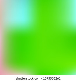 Gradient mesh painted in different colors. Startling splash and spreading spot. Vector illustration concept. Green gradient mesh with smooth color transitions.